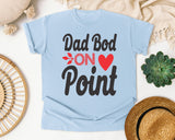 Dad Bod On Point White 4 graphic tee in Chambray