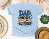 Dad Mode Activated Grey graphic tee in Chambray