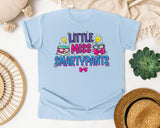 Little Miss Smartypants graphic tee in Chambray