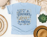 A Father's Love Is Forever Grey 2 graphic tee in Chambray