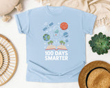 100 Days Smarter Astronaut graphic tee in Chambray
