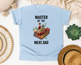 Master Of The Meat Dad Brown 3 graphic tee in Chambray