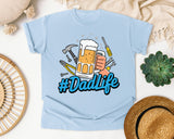 Dad Life Grey graphic tee in Chambray