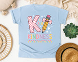 K Is For Kindness graphic tee in Chambray