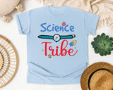 Science Tribe Watch graphic tee in Chambray