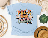 Pre-K Crew graphic tee in Chambray