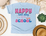 Happy Last Day Of Preschool Sparkle graphic tee in Chambray