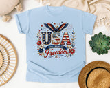 USA 250 Years Of Freedom graphic tee in Chambray