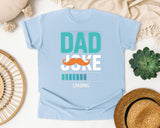Dad Joke Loading Teal graphic tee in Chambray