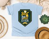 Best Dad Ever Black 2 graphic tee in Chambray