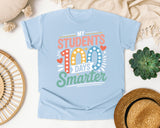 My Students 100 Days Smarter graphic tee in Chambray