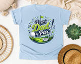 Best Dad By Par Grey 2 graphic tee in Chambray