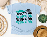 Father's Day graphic tee in Chambray