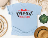 Proud Father Pink graphic tee in Chambray
