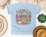 Classroom Cutie graphic tee in Chambray