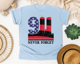 Never Forget Black 3 graphic tee in Chambray