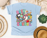 Back To School Goose Pastel graphic tee in Chambray