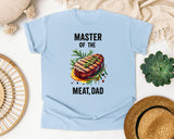 Master Of The Meat Dad Brown graphic tee in Chambray