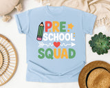 Preschool Squad graphic tee in Chambray