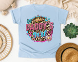 Daddy's Girl graphic tee in Chambray