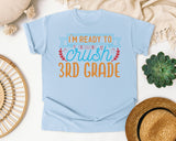 I'm Ready To Crush 3rd Grade Gold graphic tee in Chambray