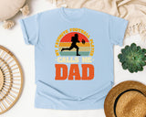 My Favorite Football Player Calls Me Dad graphic tee in Chambray