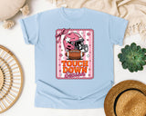 Touchdown Season Pink Helmet graphic tee in Chambray