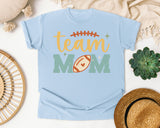 Team Mom Football graphic tee in Chambray