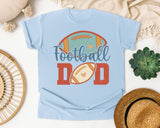 Football Dad Heart graphic tee in Chambray