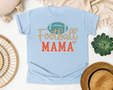 Football Mama Retro graphic tee in Chambray