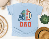 Football Dad Helmet 26 graphic tee in Chambray
