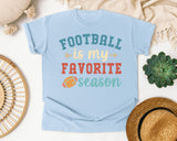 Football Is My Favorite Season Arrows graphic tee in Chambray