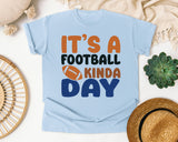 Its A Football Kinda Day graphic tee in Chambray