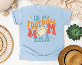 In My Football Mom Era graphic tee in Chambray