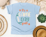 Its A Game Day Yall graphic tee in Chambray