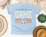 Its A Game Day Yall Bold graphic tee in Chambray