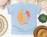 I Am Your Biggest Fan Football graphic tee in Chambray