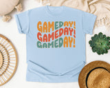 Game Day Game Day Game Day graphic tee in Chambray