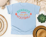 Sundays Are For Football graphic tee in Chambray