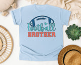 Football Brother graphic tee in Chambray