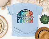 Football Cousin graphic tee in Chambray