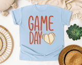 Game Day Heart Ball graphic tee in Chambray