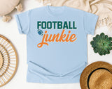 Football Junkie graphic tee in Chambray