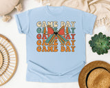 Game Day Stacked Bow graphic tee in Chambray