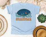 Football Grandma graphic tee in Chambray