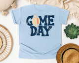 Game Day Navy Cutout graphic tee in Chambray