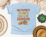 My Favorite Player Calls Me Grandma graphic tee in Chambray