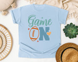 Game On Football Teal graphic tee in Chambray