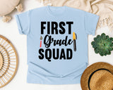 First Grade Squad Pen graphic tee in Chambray