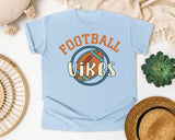 Football Vibes Circle graphic tee in Chambray